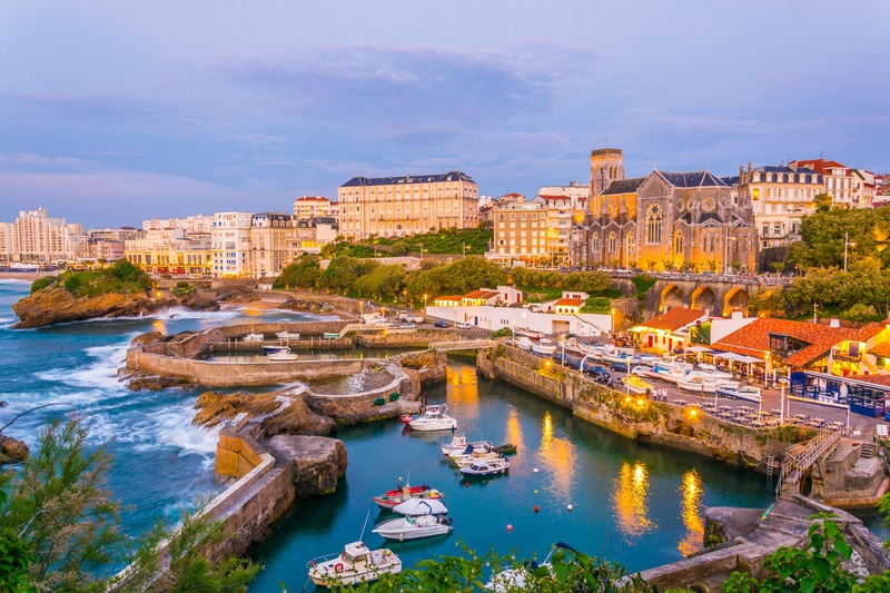 séjour père-fils en france idées de destination, photo de la ville de Biarritz