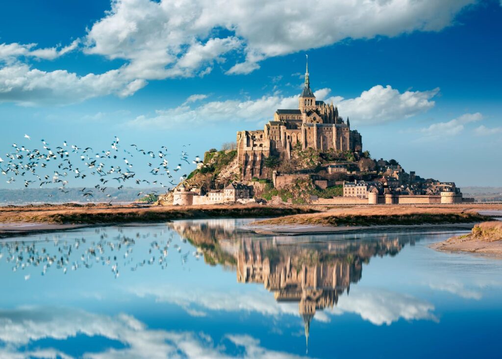 Une nouvelle perspective sur le Mont Saint-Michel.