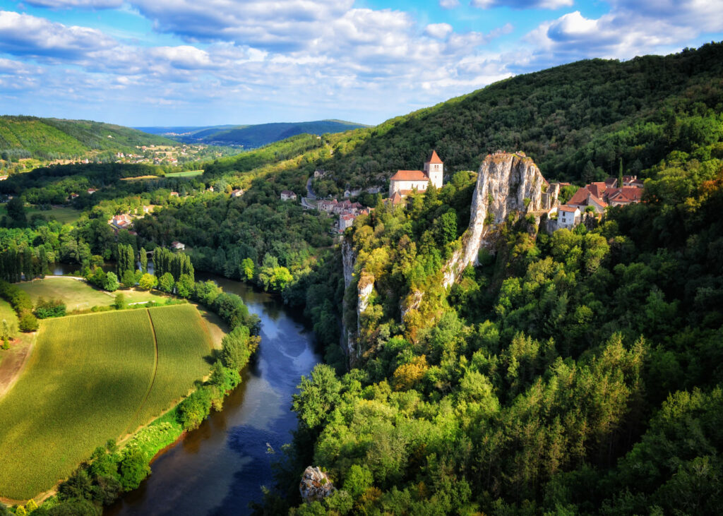 Plus beau village de France : Saint-Cirq-Lapopie