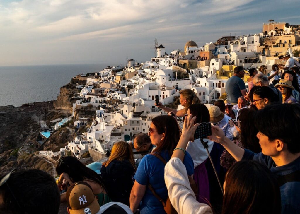 Voyager Crete hiver foule