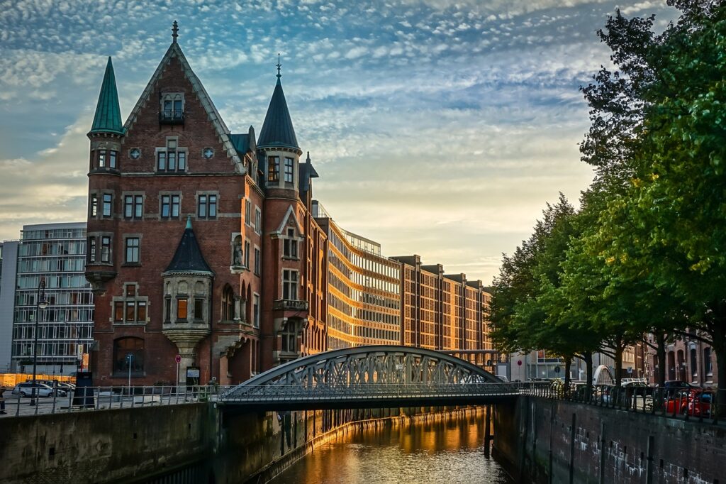 pont dans la ville de Hambourg