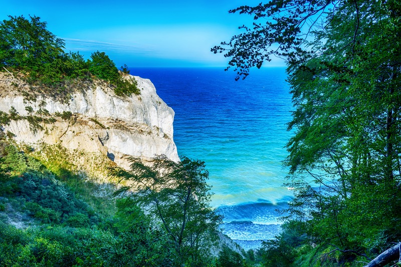 vue du paysage du Mons Klint au Danemark, en Europe