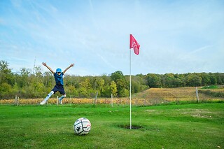 Une partie de FootGolf en famille - FootGolf Parc Lac du Der - Giffaumont-Champaubert (51)