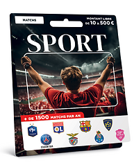 Carte Billetterie - Sport