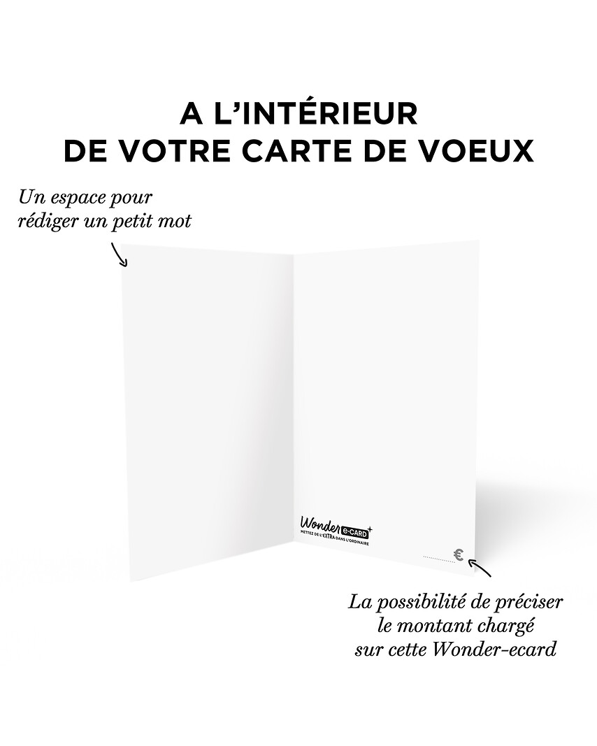 Carte de vœux 2 en 1 Love