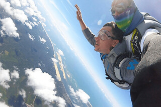 Saut en Parachute au-dessus du Bassin d'Arcachon - Saut en tandem à Arcachon