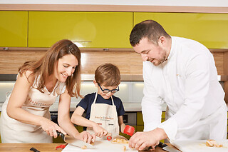 Cours de cuisine parent / enfant à l'Ecole Ducasse