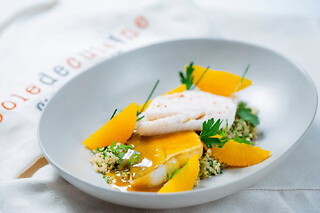 Cours de cuisine "Poissons et crustacés" à l'Ecole Ducasse