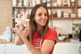Atelier peinture sur céramique à Paris 3ème - Formule goûter - 2h