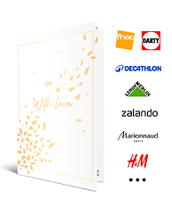 Carte de vœux 2 en 1 With Love