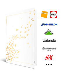 Carte de vœux 2 en 1 With Love