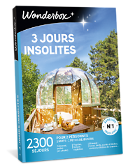 Coffret cadeau Wonderbox :&nbsp;3 jours insolites