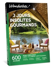 Coffret cadeau Wonderbox :&nbsp;3 jours insolites gourmands