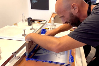 Atelier d'initiation à la  sérigraphie sur papier à Paris 11ème