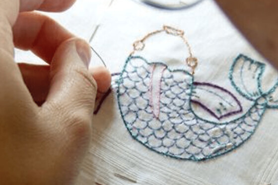 Atelier d'initation à la broderie à l'aiguille à Villandry (37)