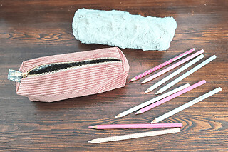 Atelier couture création d'une trousse à Nancy (54)