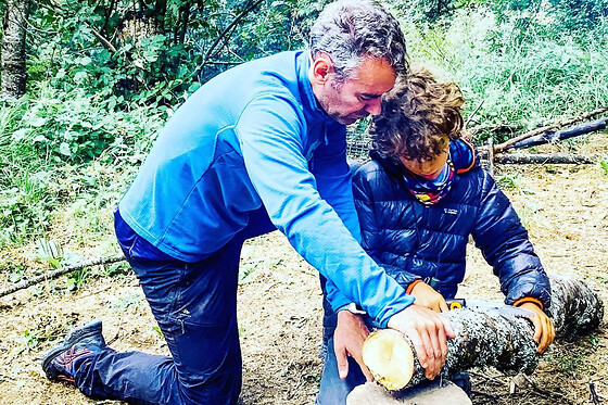 Stage de survie spécial famille proche de Lyon - 1 adulte & 2 enfants