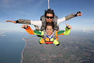Saut en Parachute tandem Deauville Trouville Honfleur Etretat