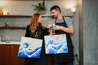 Atelier apéro-peintures pour deux - Happy Paint 11 Moxy Bastille - Paris (75011)