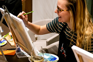 Atelier apéro-peintures pour deux - Happy Paint L'Amer à Boire Strasbourg (67)