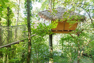 Séjour à 2 dans une cabane au Domaine des Vaulx à La Baconnière (53)