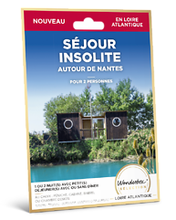 Coffret cadeau Wonderbox :&nbsp;Séjour insolite - autour de Nantes