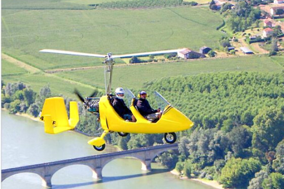Baptême de l'air en ULM Autogire à Marmande (47) - 45 minutes