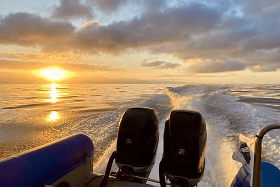 Croisière en bateau semi rigide avec apéritif et sunset à Nice