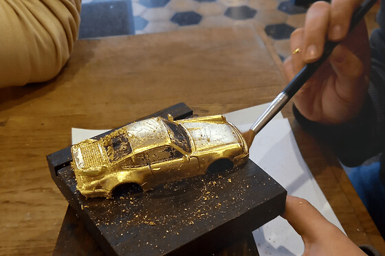 Atelier découverte de la feuille d'or à Lyon 2ème
