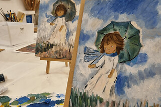 Atelier parent/enfant peinture sur toile à Lyon 4ème
