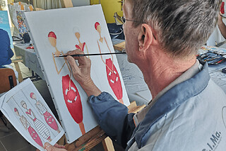 Atelier peinture à Tillières (49) - Atelier peinture enfant - 2 heures