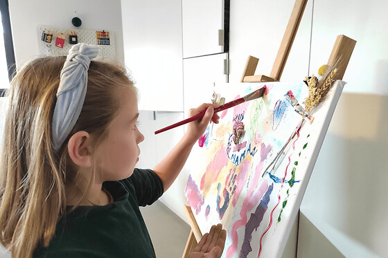 Atelier parent enfant de peinture XXL à Le Pellerin (44)