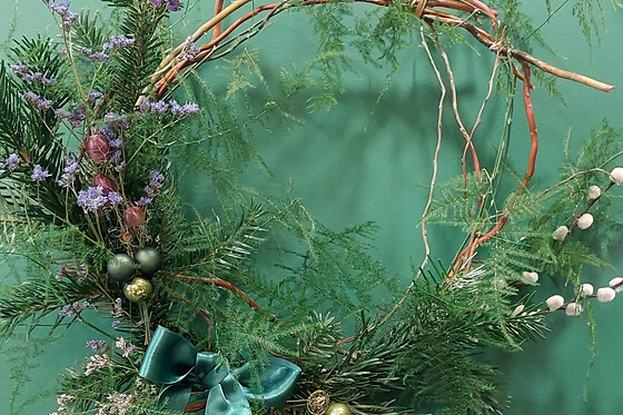 Atelier création d'une couronne d'hiver  à Annecy (74)