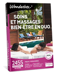 Coffret cadeau Wonderbox :&nbsp;Soins et Massages Bien-Être en duo
