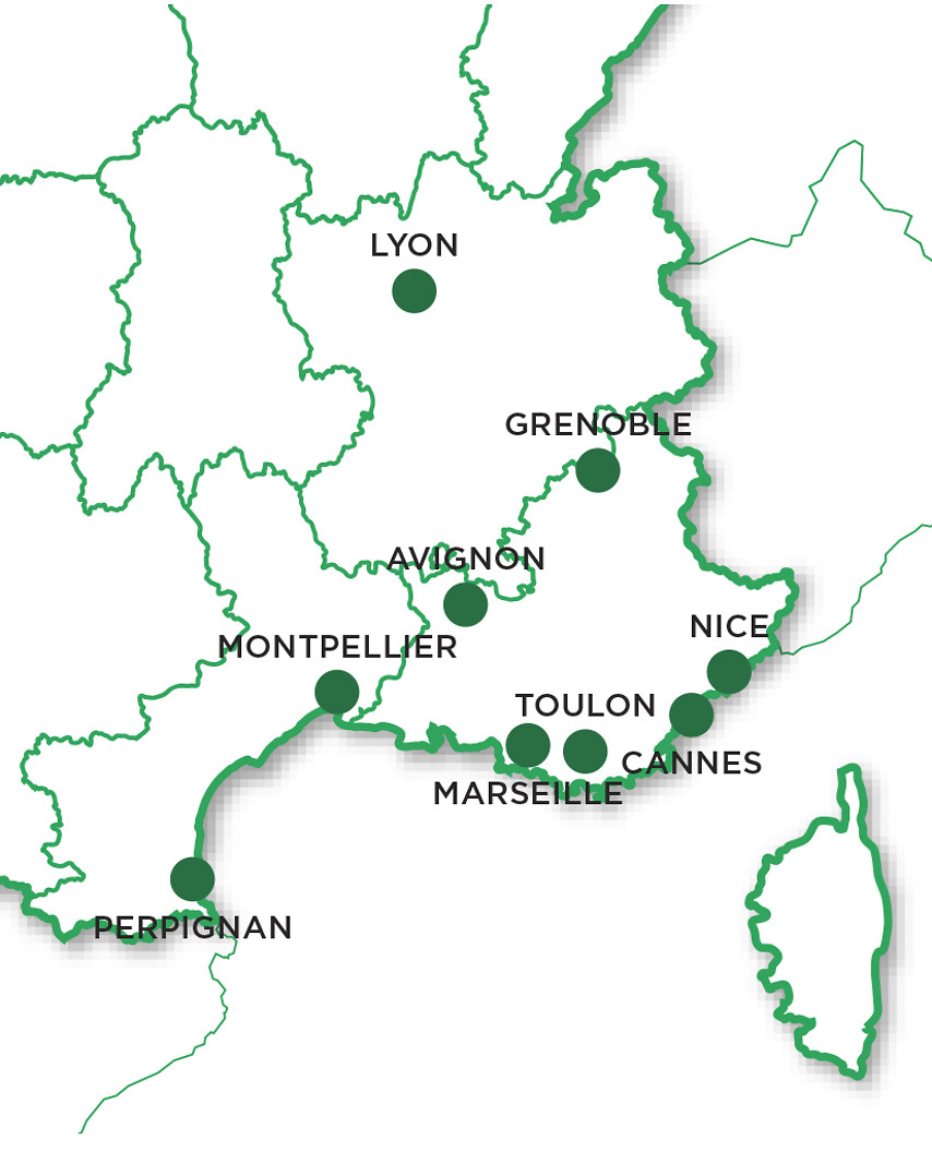 Week-end dans le sud-est