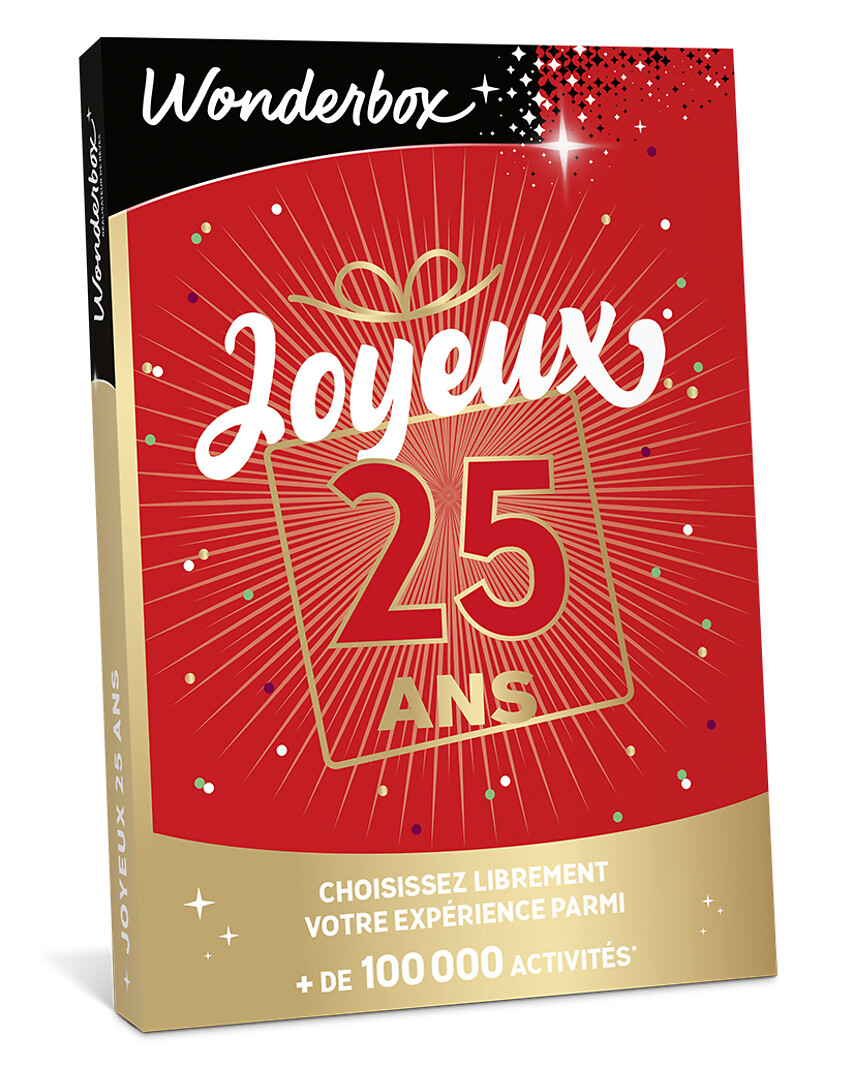 Joyeux anniversaire 25 ans - Bon Cadeau