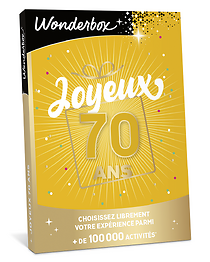 Joyeux anniversaire 70 ans - Bon Cadeau