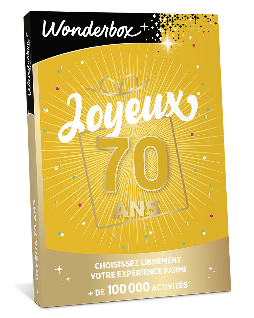 Joyeux anniversaire 70 ans - Bon Cadeau