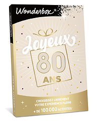 Joyeux anniversaire 80 ans - Bon Cadeau
