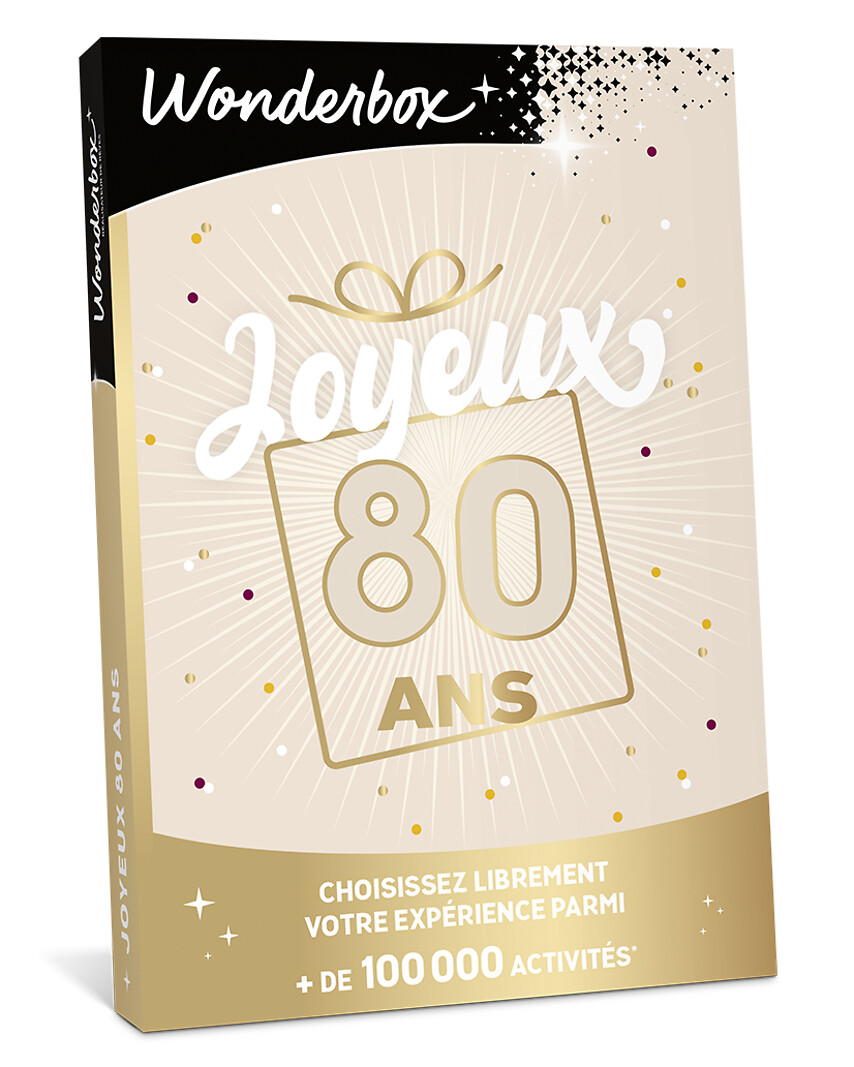 Joyeux anniversaire 80 ans - Bon Cadeau