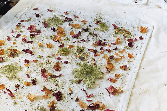 Atelier bundle dye : impression végétale sur tissu à Lille (59)