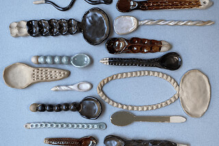 Atelier céramique création d'un set de cuillères aux Lilas
