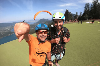 Vol Prestige en parapente au-dessus du lac d'Annecy