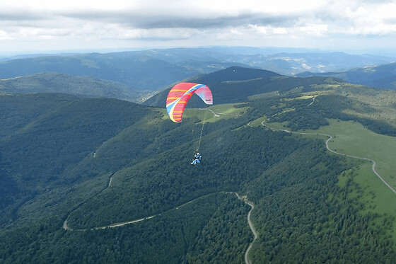 Vol en Parapente à Gérardmer au-dessus du Parc des Vosges