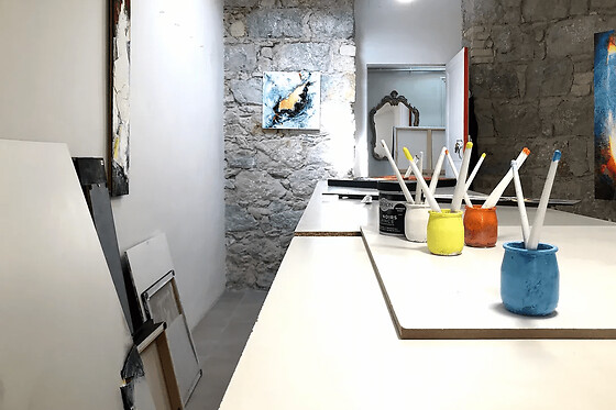 Atelier peinture avec un artiste international à Nice (06)