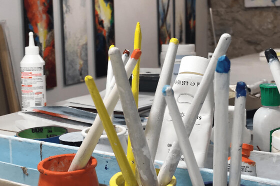 Atelier peinture avec un artiste international à Nice (06)