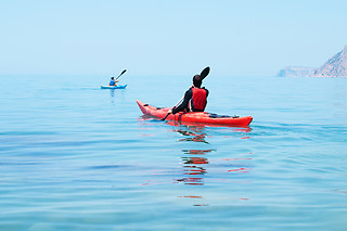 Une séance de kayak -  EOLIA Normandie CCVOB - Colleville-sur-Mer (14)